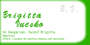 brigitta vucsko business card
